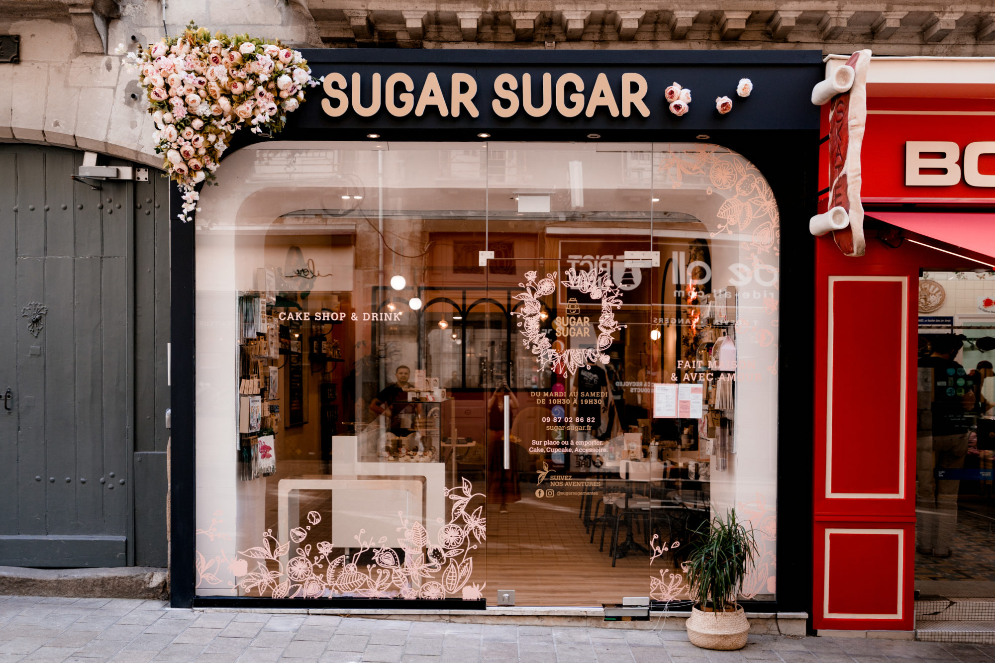 Devanture du Cake Shop Sugar Sugar