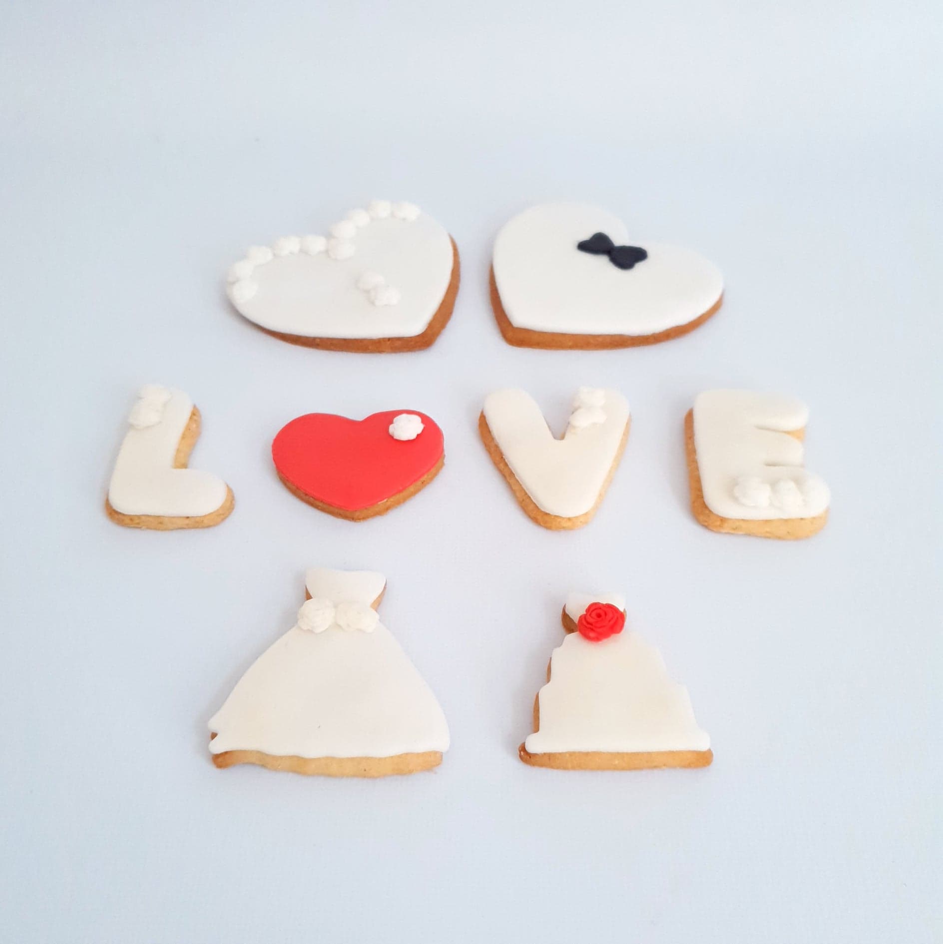 Coffret cadeau de biscuits décorés Mariage