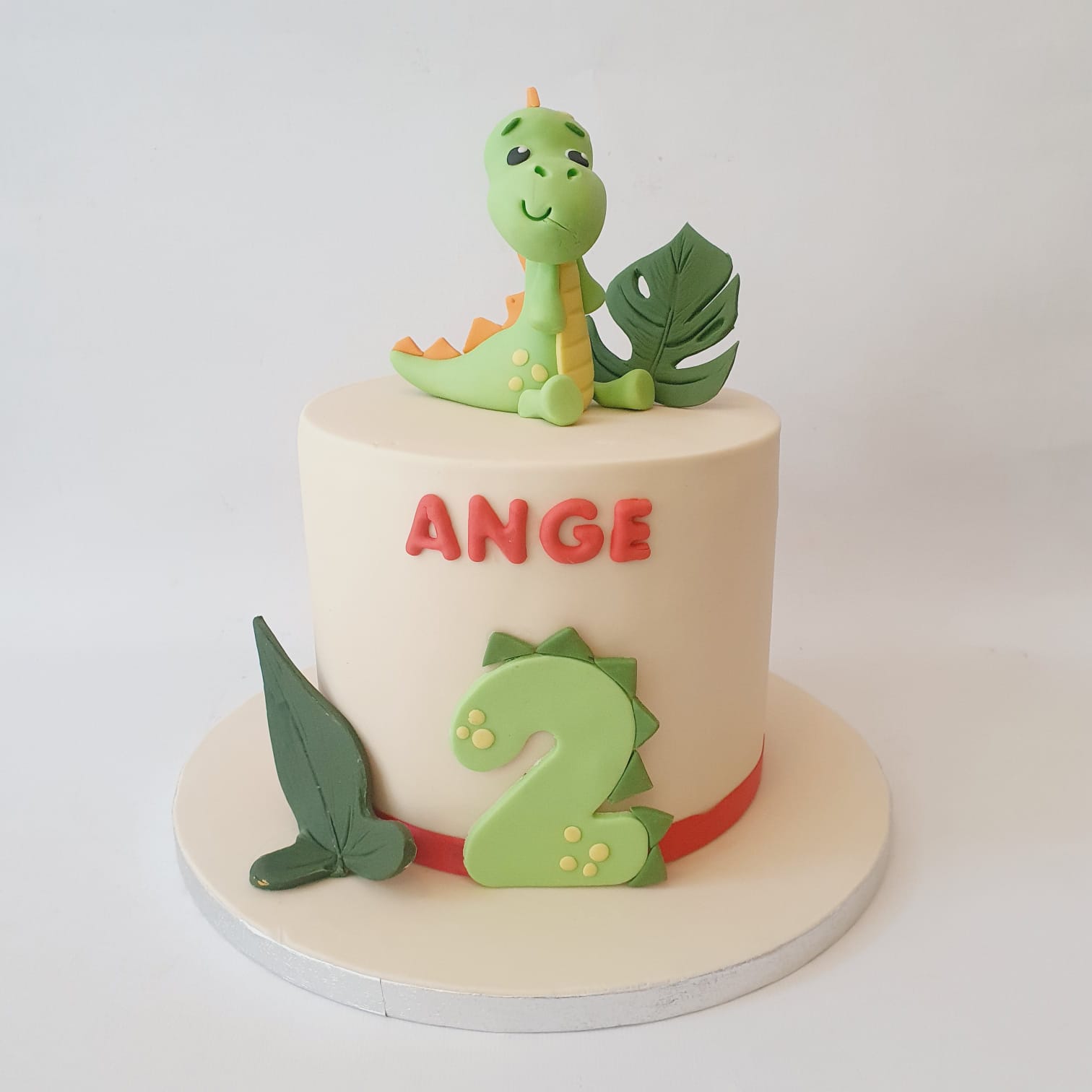 Décoration gâteau anniversaire dinosaure