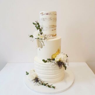 Wedding cake Blanc et Or